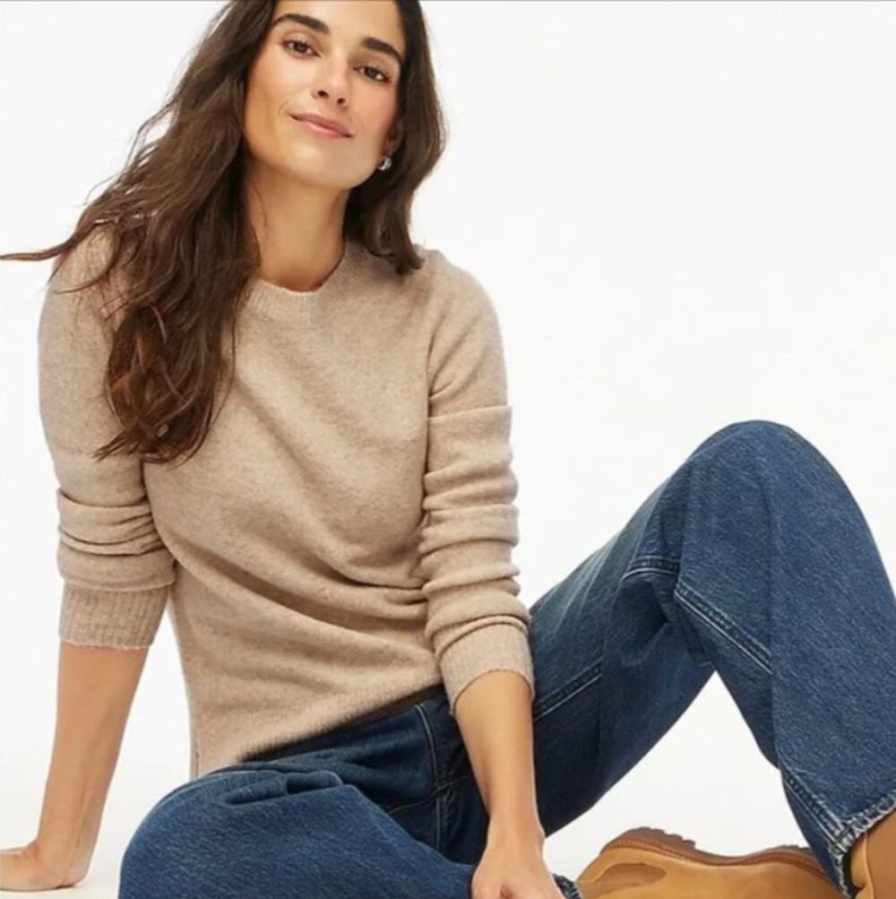 J Crew Factory Extra Soft Sweater Pullover Wool Blend Cozy Fall Winter Preppy S